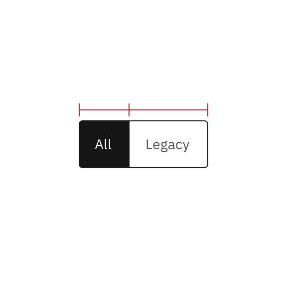 Do not use a different width for each content tab. Do not use a different width for each content tab.