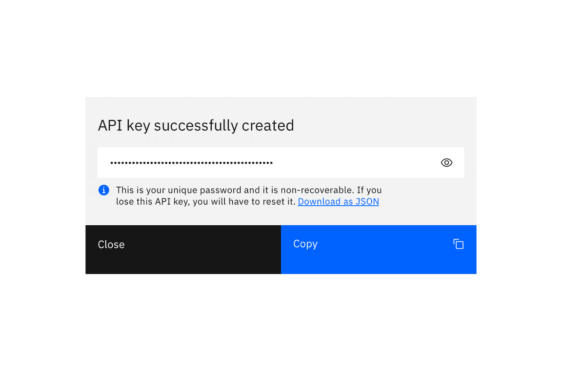 Example of a hidden API key Example of a hidden API key