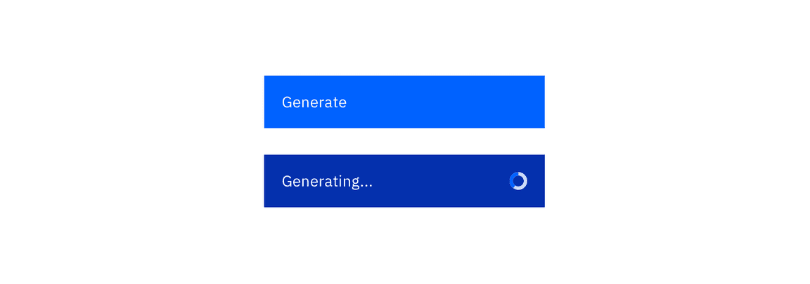 Example of a generate button Example of a generate button
